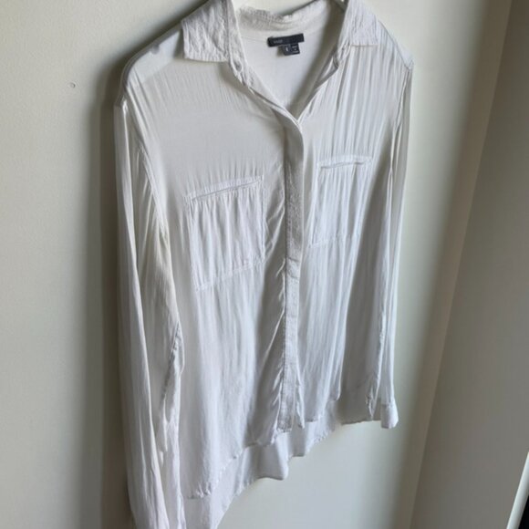 VINCE White Button Down Shirt - Picture 4 of 6